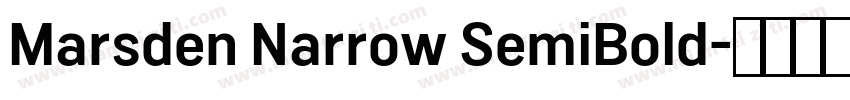 Marsden Narrow SemiBold字体转换